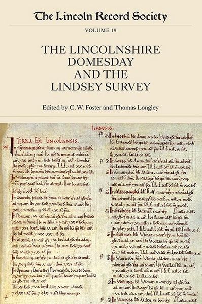Produktbild: The Lincolnshire Domesday and the Lindsey Survey