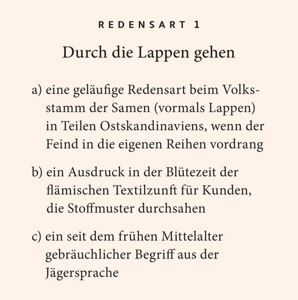 Produktbild: Deutsche Redensarten-Quiz