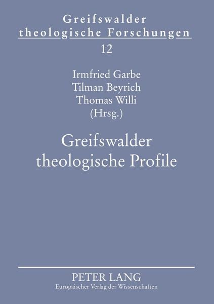 Produktbild: Greifswalder theologische Profile