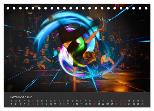 Produktbild: Break Dance B-boys & B-girls (Tischkalender 2026 DIN A5 quer), CALVENDO Monatskalender