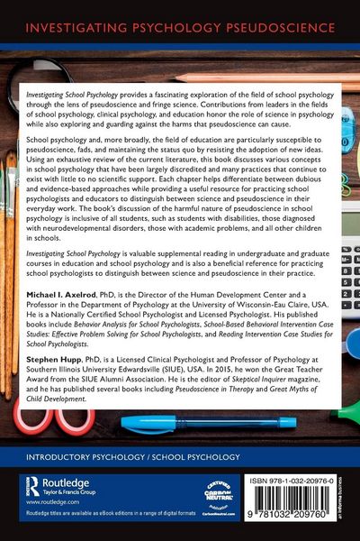 Produktbild: Investigating School Psychology