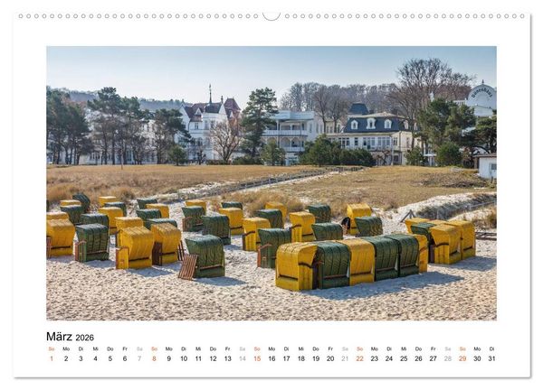 Produktbild: Strandkorb Idylle (Wandkalender 2026 DIN A2 quer), CALVENDO Monatskalender