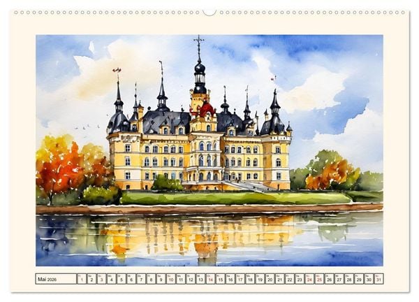 Produktbild: M&auml;rchenschl&ouml;sser und Burgen (Wandkalender 2026 DIN A2 quer), CALVENDO Monatskalender