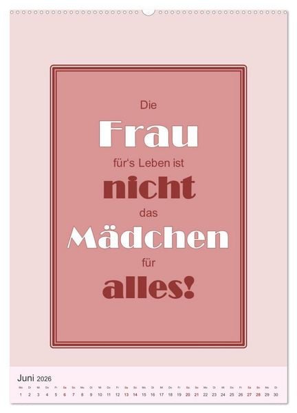 Produktbild: Was Mann &uuml;ber Frau wissen sollte und umgekehrt ... (Wandkalender 2026 DIN A2 hoch), CALVENDO Monatskalender
