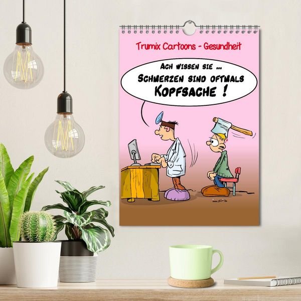 Produktbild: Trumix Cartoons - Gesundheit (Wandkalender 2026 DIN A4 hoch), CALVENDO Monatskalender