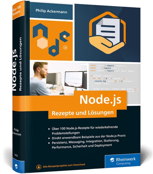 Produktbild: Node.js &ndash; Rezepte und L&ouml;sungen