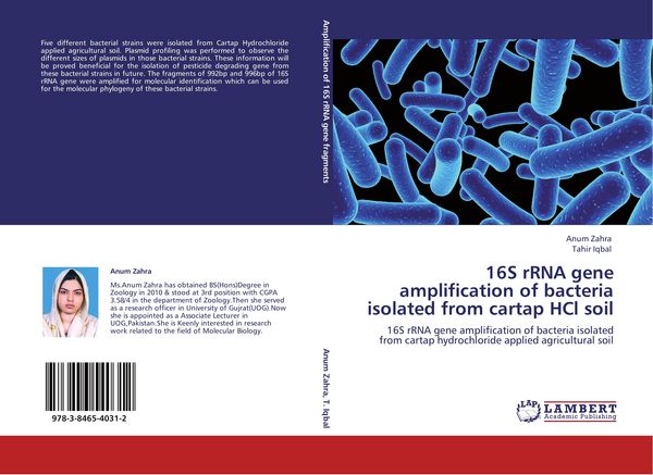 Produktbild: 16S rRNA gene amplification of bacteria isolated from cartap HCl soil