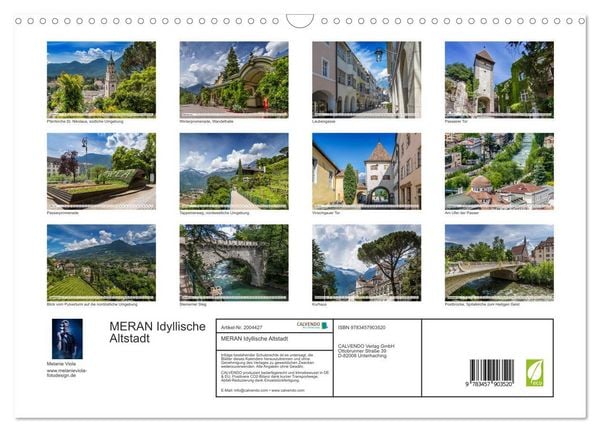 Produktbild: MERAN Idyllische Altstadt (Wandkalender 2026 DIN A3 quer), CALVENDO Monatskalender