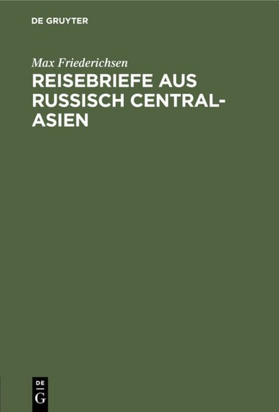 Produktbild: Reisebriefe aus Russisch Central-Asien