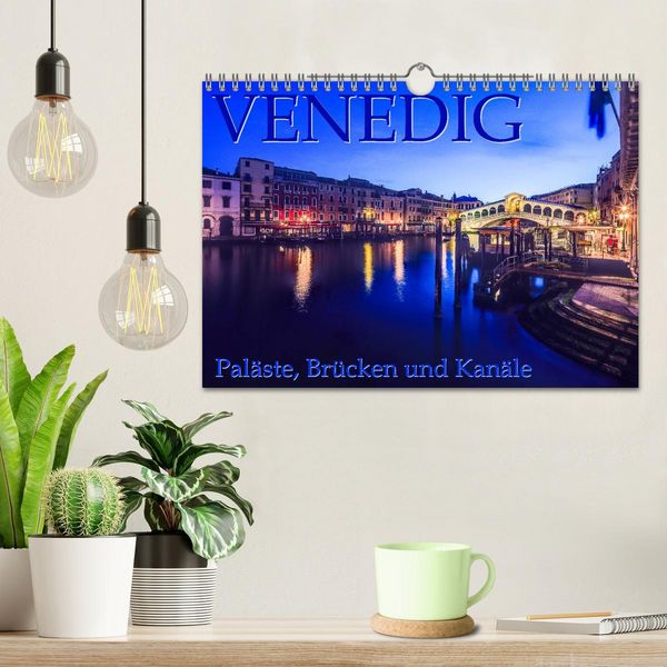 Produktbild: Venedig - Pal&auml;ste, Br&uuml;cken und Kan&auml;le (Wandkalender 2026 DIN A4 quer), CALVENDO Monatskalender