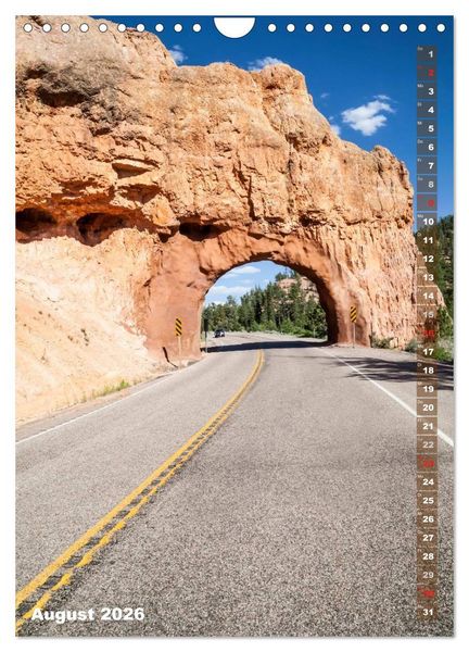 Produktbild: ARIZONA UND UTAH Rote Felsen (Wandkalender 2026 DIN A4 hoch), CALVENDO Monatskalender