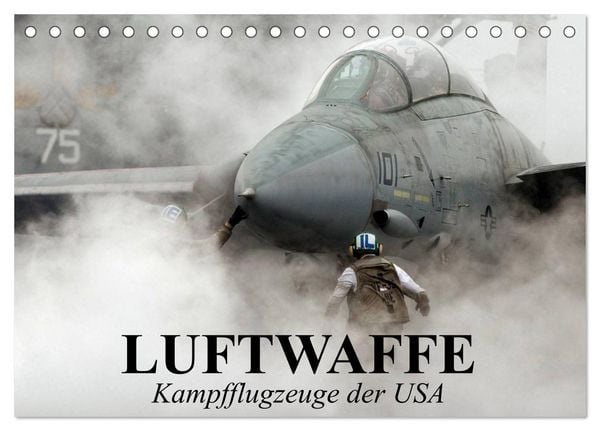 Produktbild: Luftwaffe. Kampfflugzeuge der USA (Tischkalender 2026 DIN A5 quer), CALVENDO Monatskalender
