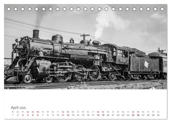 Produktbild: US-Dampflokomotiven (Tischkalender 2026 DIN A5 quer), CALVENDO Monatskalender
