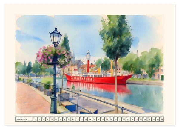 Produktbild: Reise durch Ostfriesland (Tischkalender 2026 DIN A5 quer), CALVENDO Monatskalender