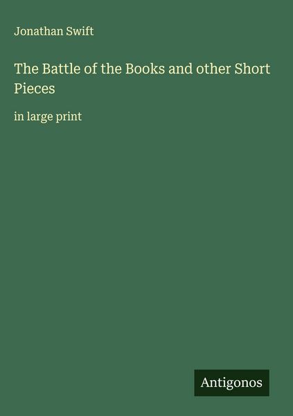 Produktbild: The Battle of the Books and other Short Pieces