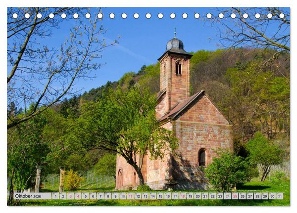 Produktbild: Kirchen und Kapellen (Tischkalender 2026 DIN A5 quer), CALVENDO Monatskalender