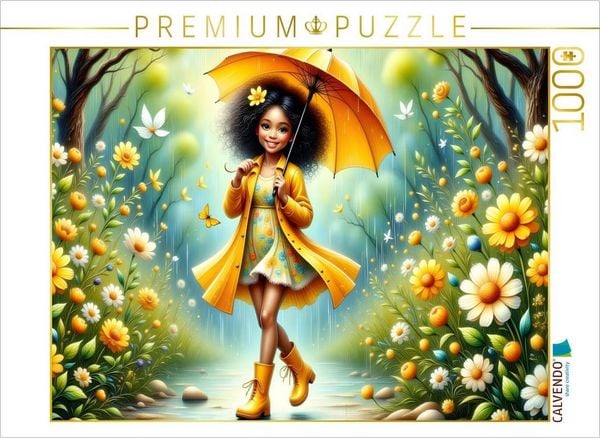 Produktbild: CALVENDO Puzzle Tanz im Fr&uuml;hlingsregen | 1000 Teile Lege-Gr&ouml;&szlig;e 64x48cm Foto-Puzzle f&uuml;r gl&uuml;ckliche Stunden