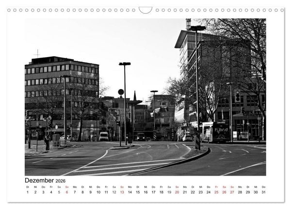 Produktbild: Bochum Black and White (Wandkalender 2026 DIN A3 quer), CALVENDO Monatskalender