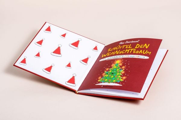 Schüttel den Weihnachtsbaum. Ein Weihnachts-Mitmachbuch zum Schütteln, Schaukeln, Pusten, Klopfen und sehen, was dann passiert. Von 2 bis 4 Jahren