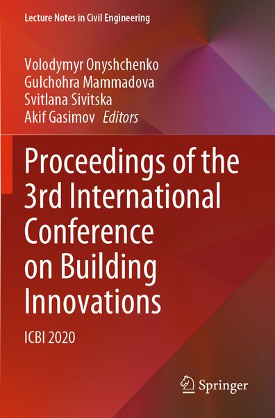 Produktbild: Proceedings of the 3rd International Conference on Building Innovations