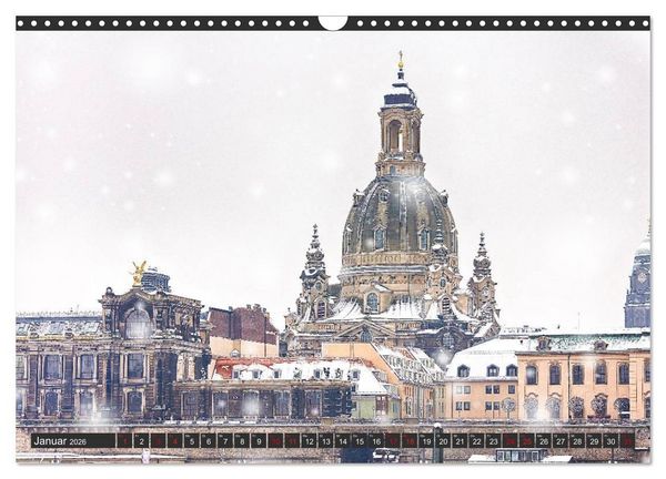 Produktbild: Dresden - Die Frauenkirche (Wandkalender 2026 DIN A3 quer), CALVENDO Monatskalender