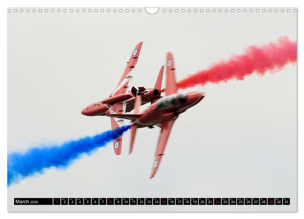 Produktbild: Royal Air Force The Red Arrows Formation Team (Wall Calendar 2026 DIN A3 landscape), CALVENDO 12 Month Wall Calendar