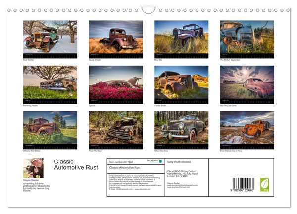 Produktbild: Classic Automotive Rust (Wall Calendar 2026 DIN A3 landscape), CALVENDO 12 Month Wall Calendar
