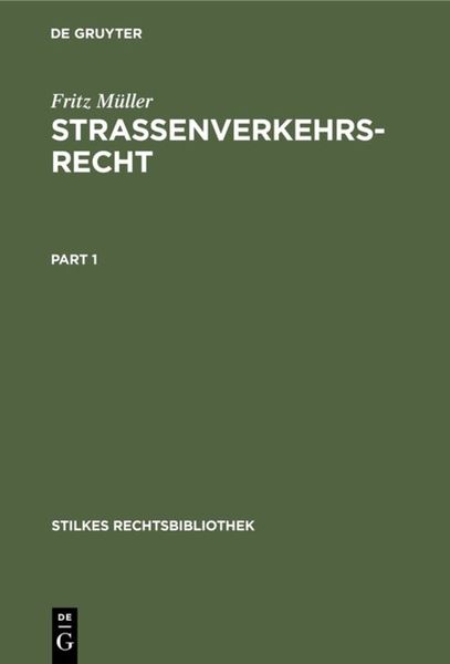 Produktbild: Strassenverkehrsrecht