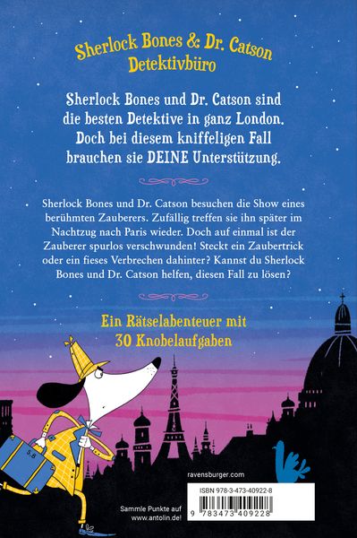 Produktbild: Meisterdetektiv Sherlock Bones, Band 3 - Der verschwundene Zauberer