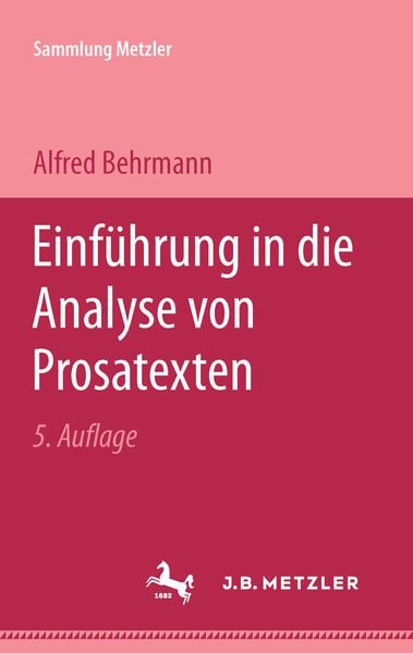 Produktbild: Einf&uuml;hrung in die Analyse von Prosatexten