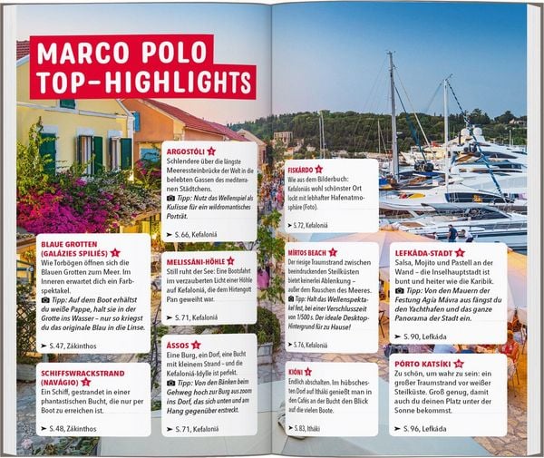 Produktbild: MARCO POLO Reisef&uuml;hrer Z&aacute;kinthos, Ith&aacute;ki, Kefalloni&aacute;, L&eacute;fkas