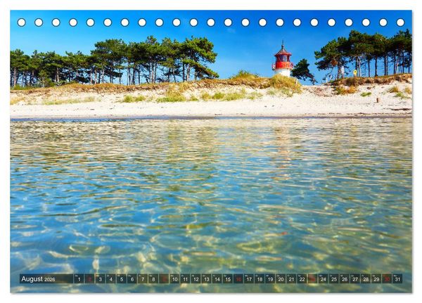 Produktbild: Sch&ouml;ne Ostsee - Impressionen &uuml;bers Jahr (Tischkalender 2026 DIN A5 quer), CALVENDO Monatskalender
