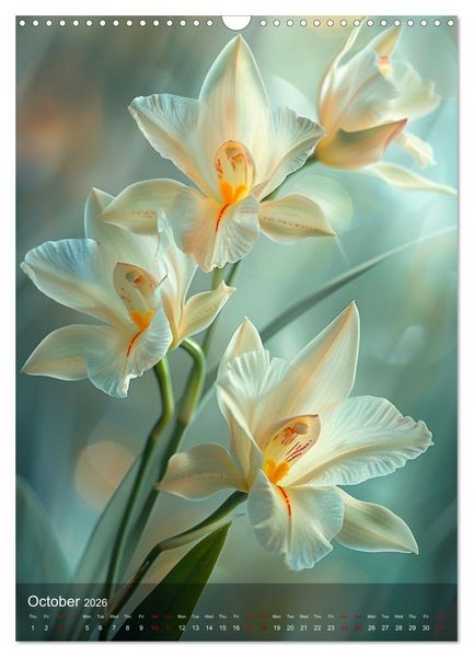 Produktbild: Waurick, K: Ethereal Orchids (Wall Calendar 2026 DIN A3 port