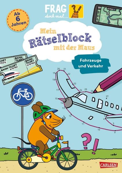 Produktbild: Frag doch mal ... die Maus: Mein R&auml;tselblock mit der Maus - Fahrzeuge und Verkehr