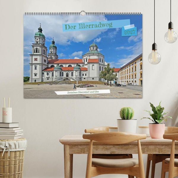 Produktbild: Der Illerradweg zwischen Oberstdorf und Ulm (Wandkalender 2027 DIN A2 quer), CALVENDO Monatskalender