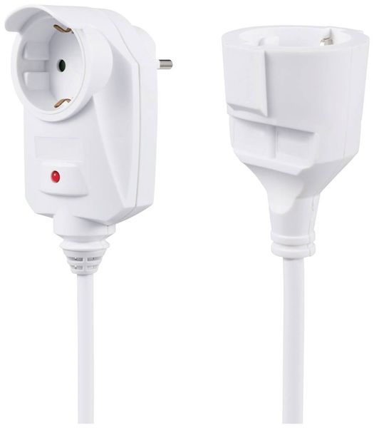 Produktbild: Sygonix SY-6248190 Strom Verl&auml;ngerungskabel 16A Wei&szlig; 1.50m H05VV-F 3G 1,5mm&sup2;
