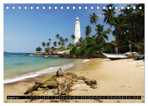 Produktbild: Sri Lanka (Tischkalender 2027 DIN A5 quer), CALVENDO Monatskalender