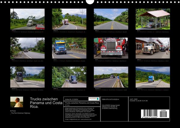 Produktbild: Trucks zwischen Panama und Costa Rica. (Wandkalender 2022 DIN A3 quer)