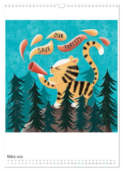 Produktbild: SAVE OUR TREES - B&auml;ume bedeuten Leben (Wandkalender 2026 DIN A3 hoch), CALVENDO Monatskalender