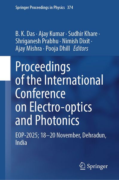Produktbild: Proceedings of the International Conference on Electro-optics and Photonics