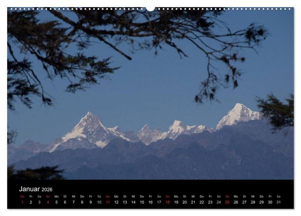 Produktbild: Bhutan 2026 - Land des Donnerdrachens (Wandkalender 2026 DIN A2 quer), CALVENDO Monatskalender