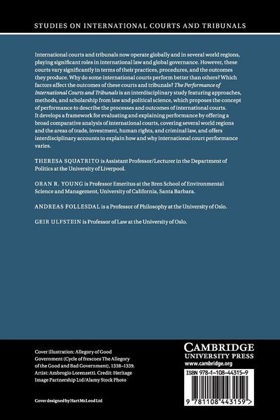 Produktbild: The Performance of International Courts and Tribunals
