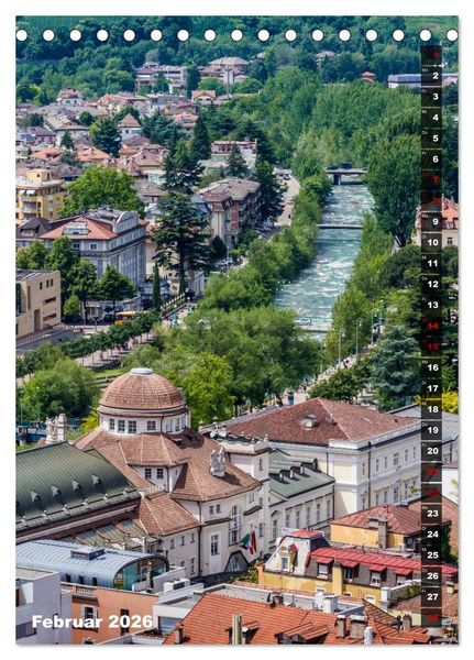 Produktbild: Stadtherz MERAN (Tischkalender 2026 DIN A5 hoch), CALVENDO Monatskalender