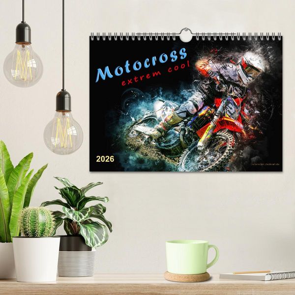 Produktbild: Motocross - extrem cool (Wandkalender 2026 DIN A4 quer), CALVENDO Monatskalender