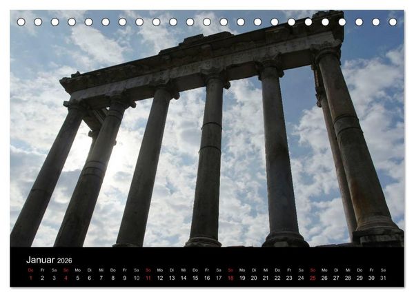 Produktbild: Vade mecum Romam - Geh mit mir nach Rom (Tischkalender 2026 DIN A5 quer), CALVENDO Monatskalender