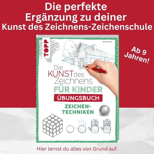 Produktbild: Die Kunst des Zeichnens f&uuml;r Kinder &Uuml;bungsbuch - Zeichentechniken