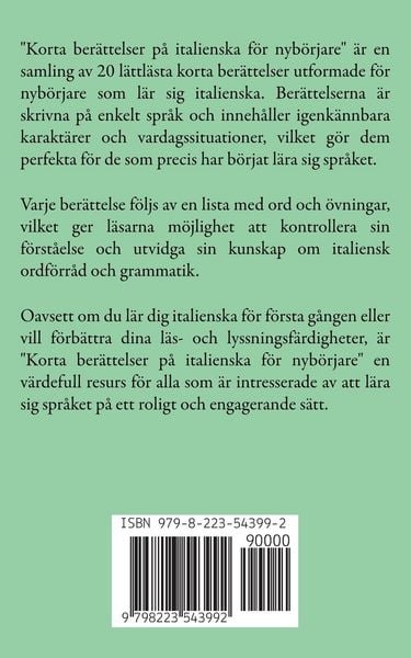 Produktbild: Korta Ber&auml;ttelser p&aring; Italienska f&ouml;r Nyb&ouml;rjare