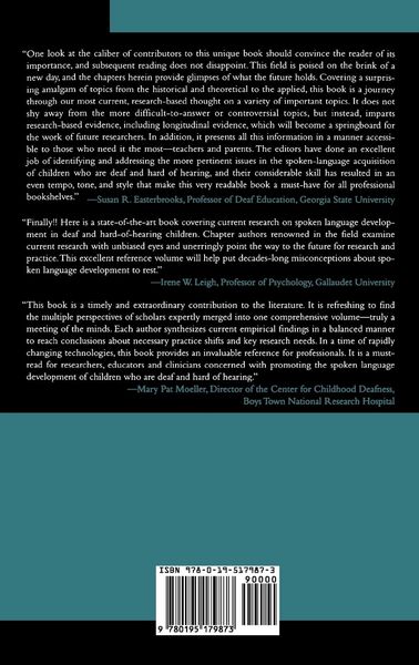 Produktbild: Advances in the Spoken Language Development of Deaf and Hard-Of-Hearing Children