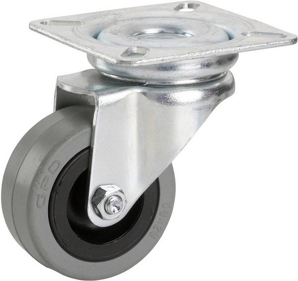 Produktbild: d&ouml;rner + helmer 770100C Lenkrolle Rad-Durchmesser: 50mm Tragf&auml;higkeit (max.): 35kg 1St.