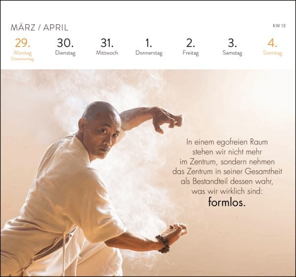 Produktbild: Postkartenkalender 2027: Shaolin Spirit